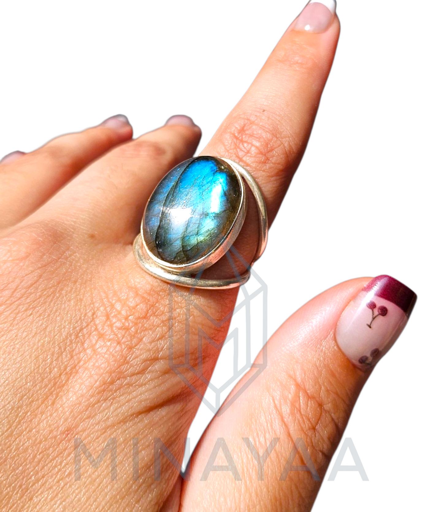 Bague Argent en Labradorite