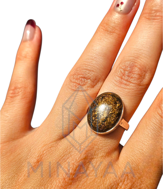 Bague en Argent en Bronzite