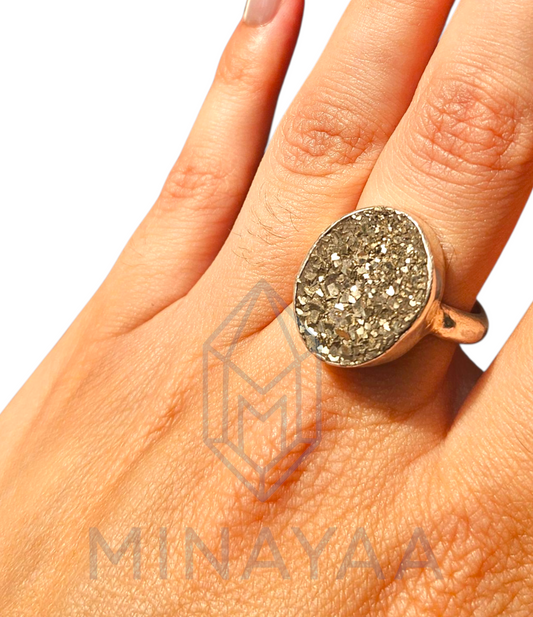 Bague en Argent en Pyrite
