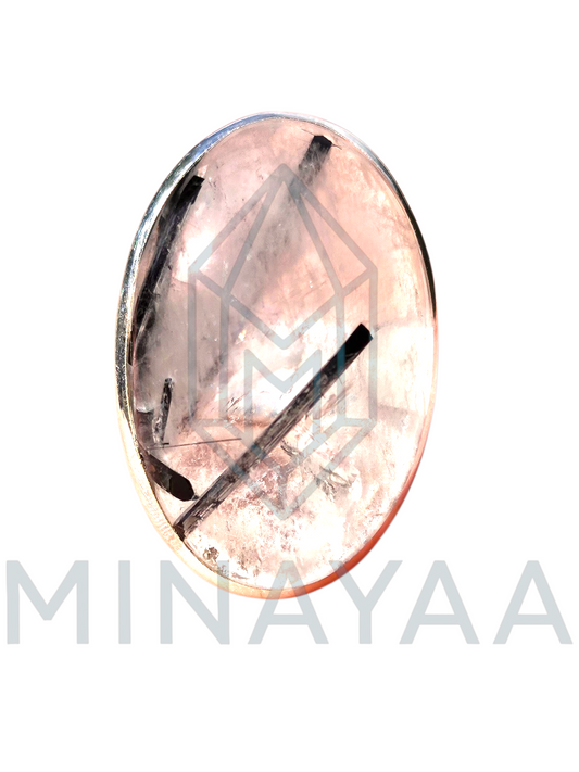 Bague Quartz Tourmaline