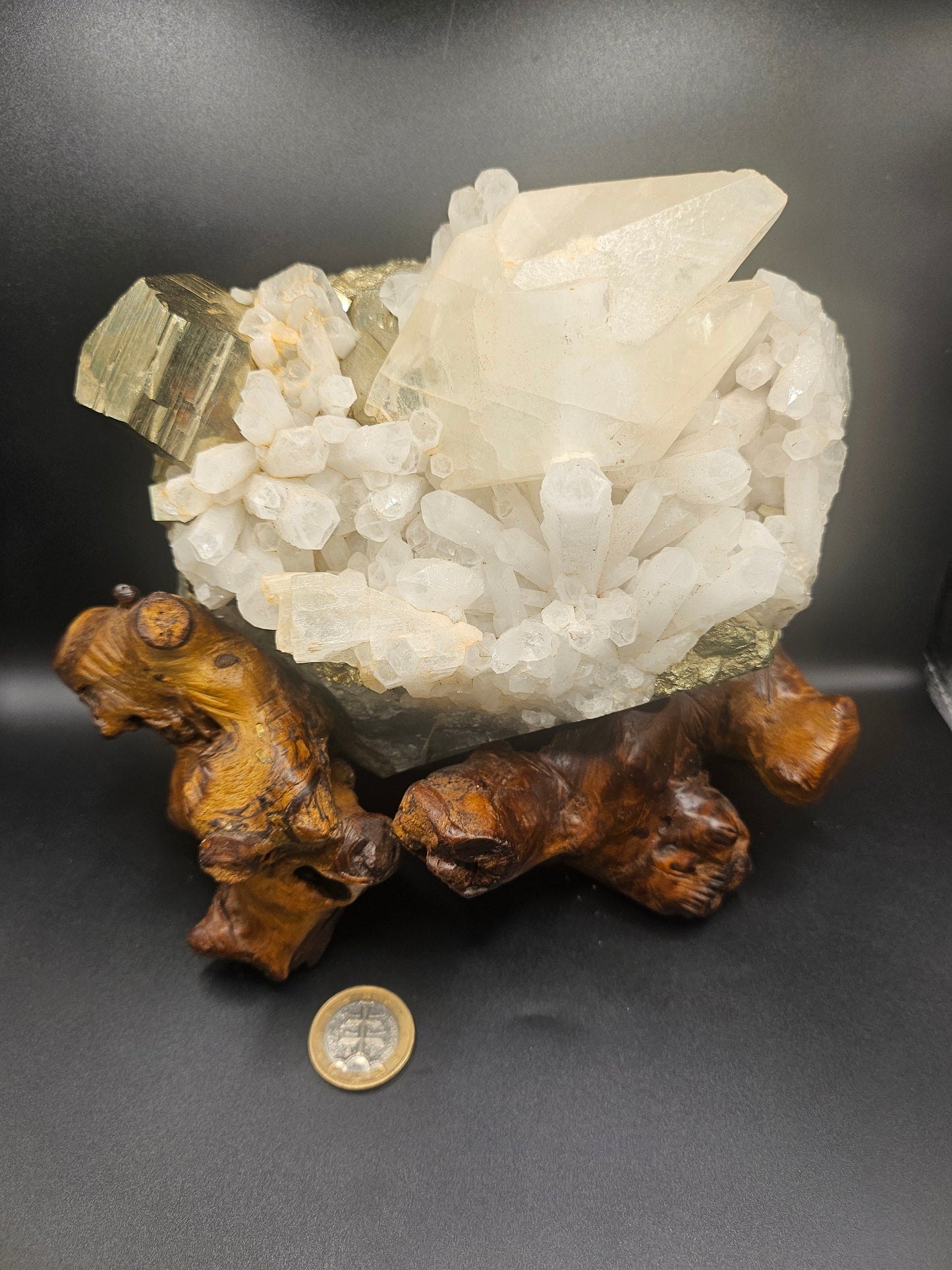 Pyrite & Calcite — Spécimen Naturel de Collection | 1,784 kg | Pièce Unique