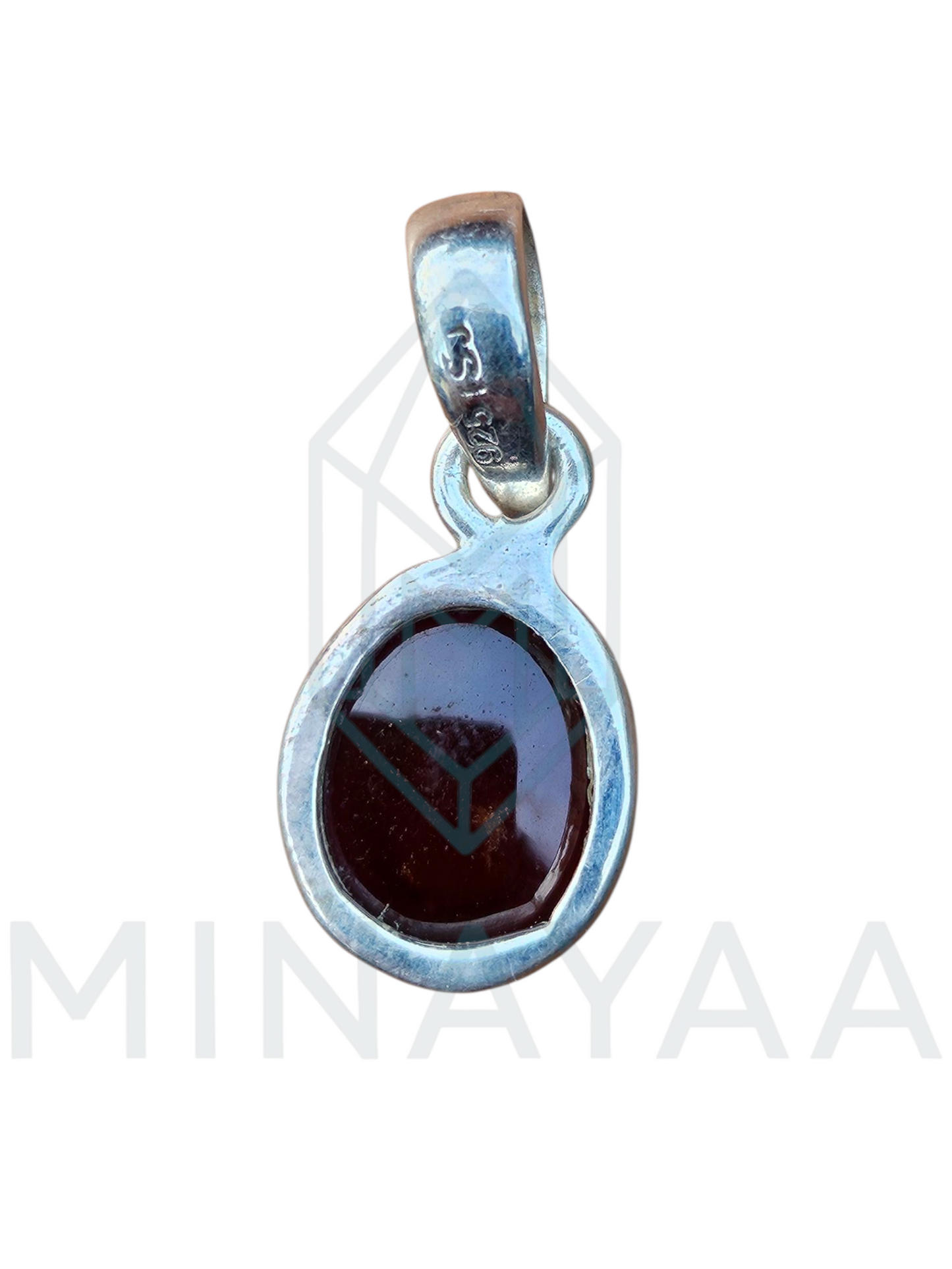 Pendentif Grenat sur Argent 925