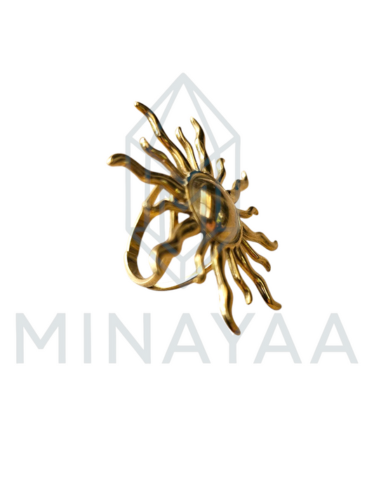 Bague Soleil Acier inoxydable