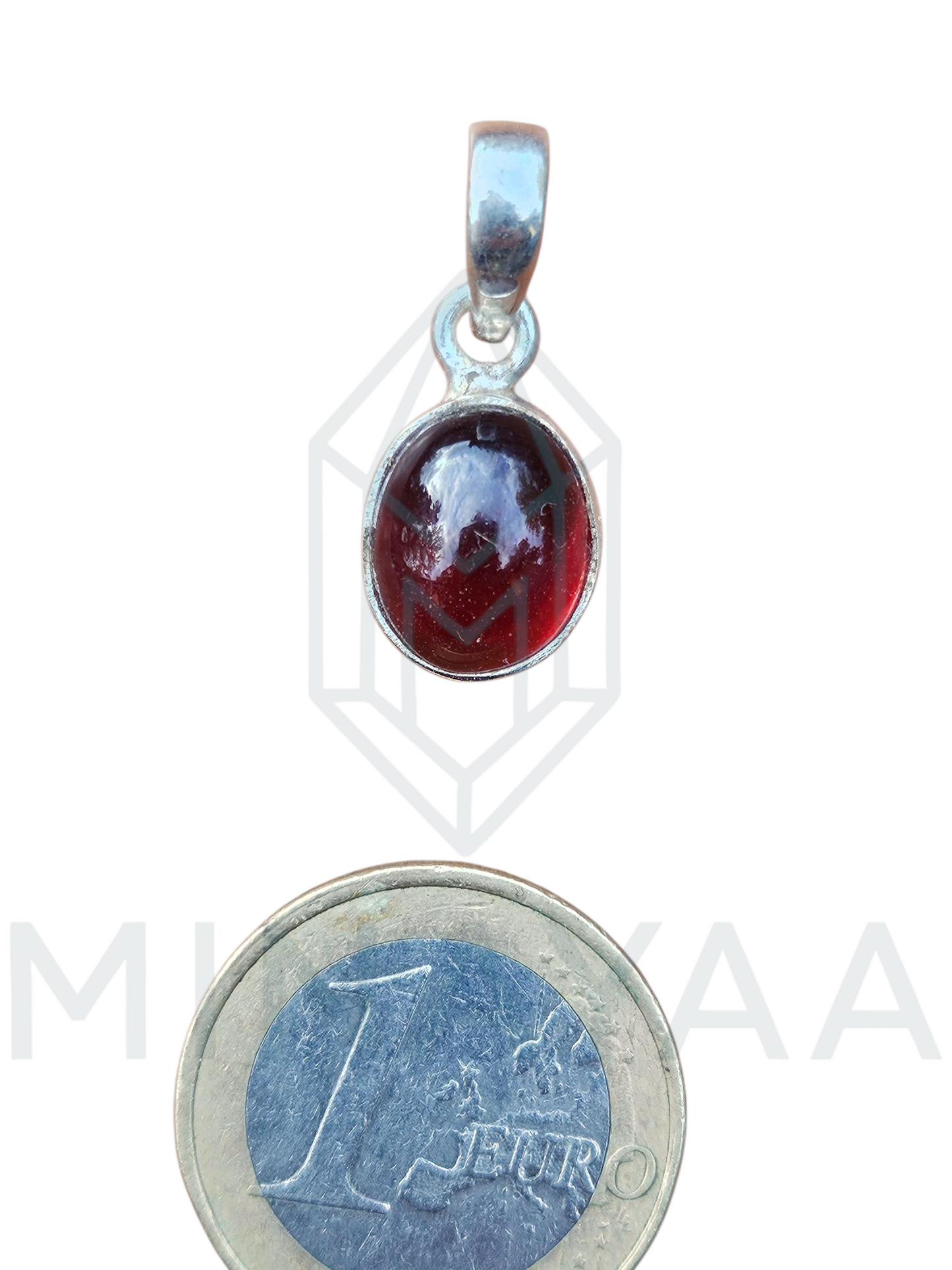 Pendentif Grenat sur Argent 925