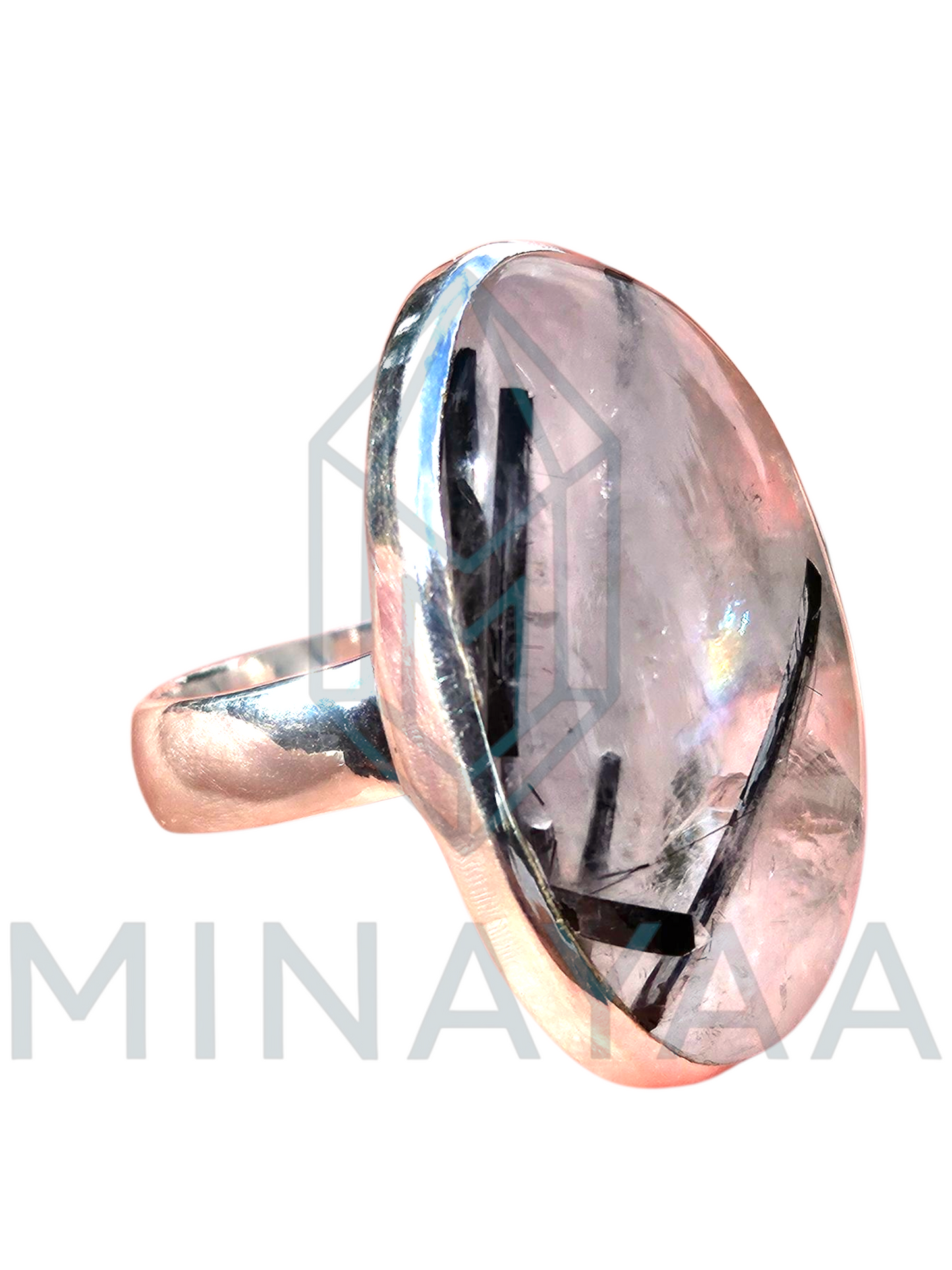 Bague Quartz Tourmaline