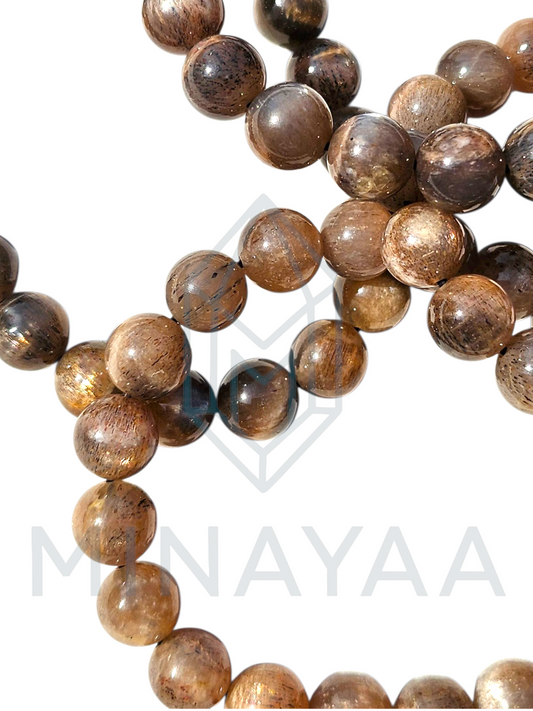 Pierre de lune Noir 8/9mm