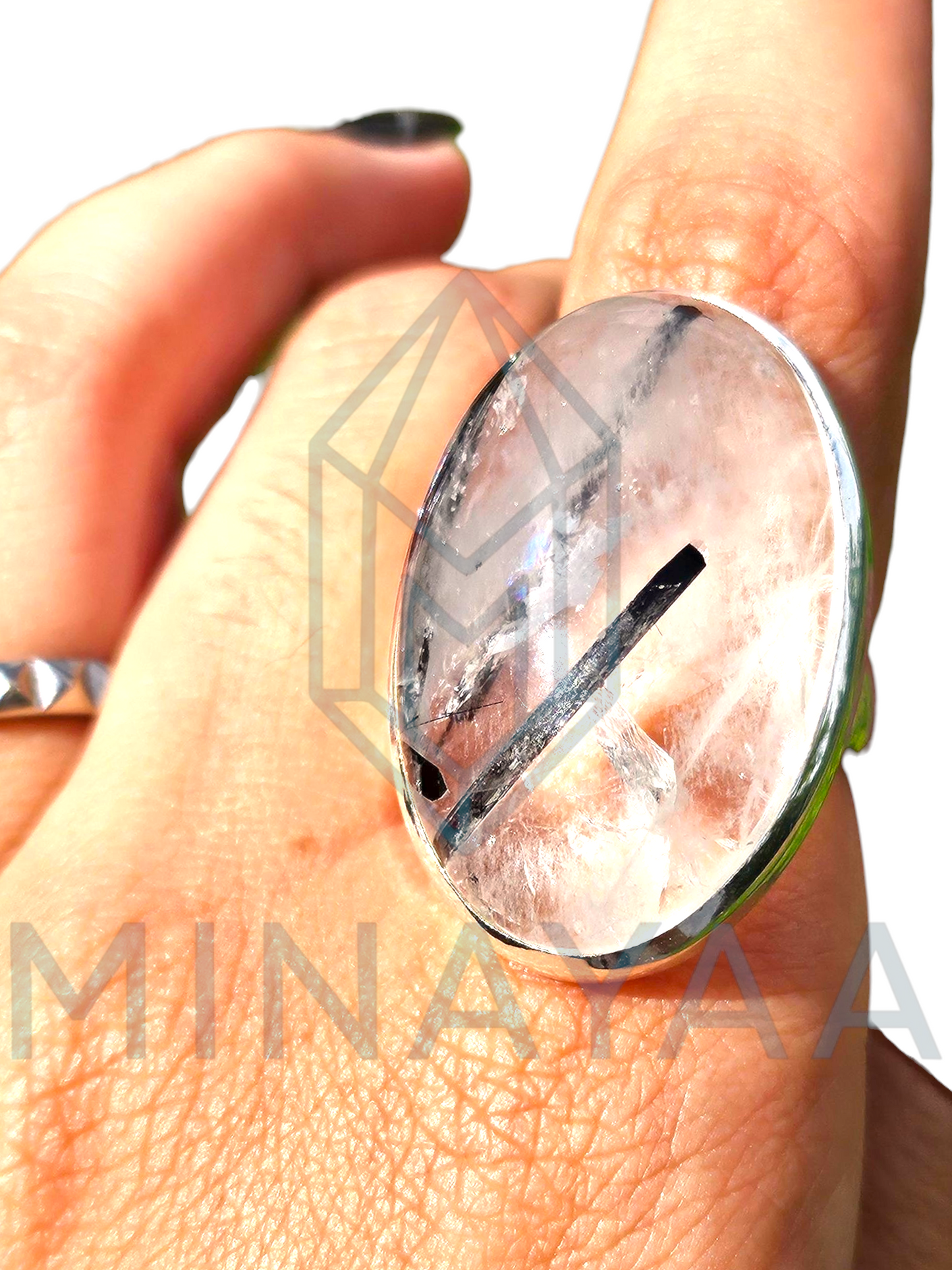 Bague Quartz Tourmaline