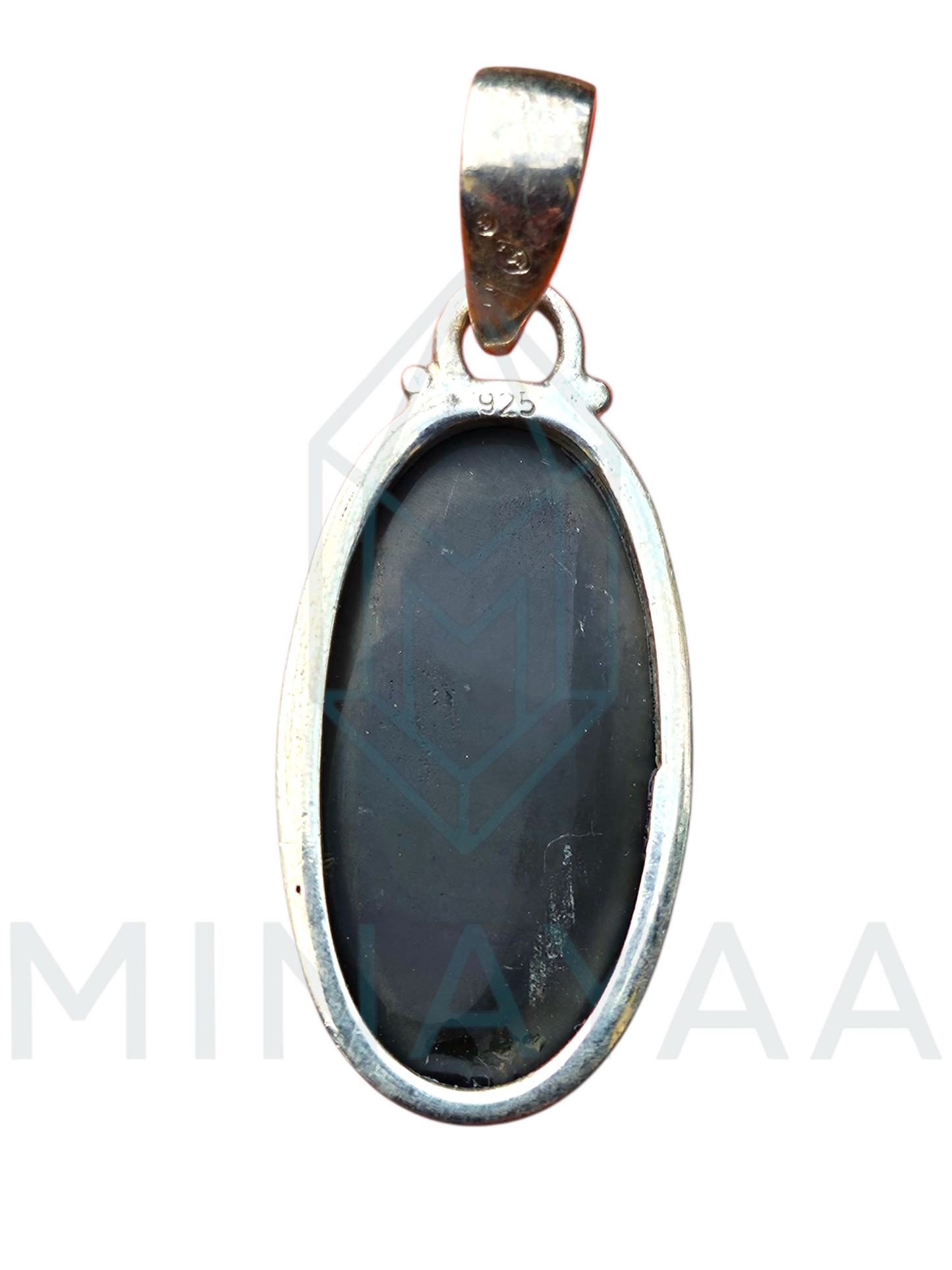 Pendentif Obsidienne Œil Céleste sur Argent 925