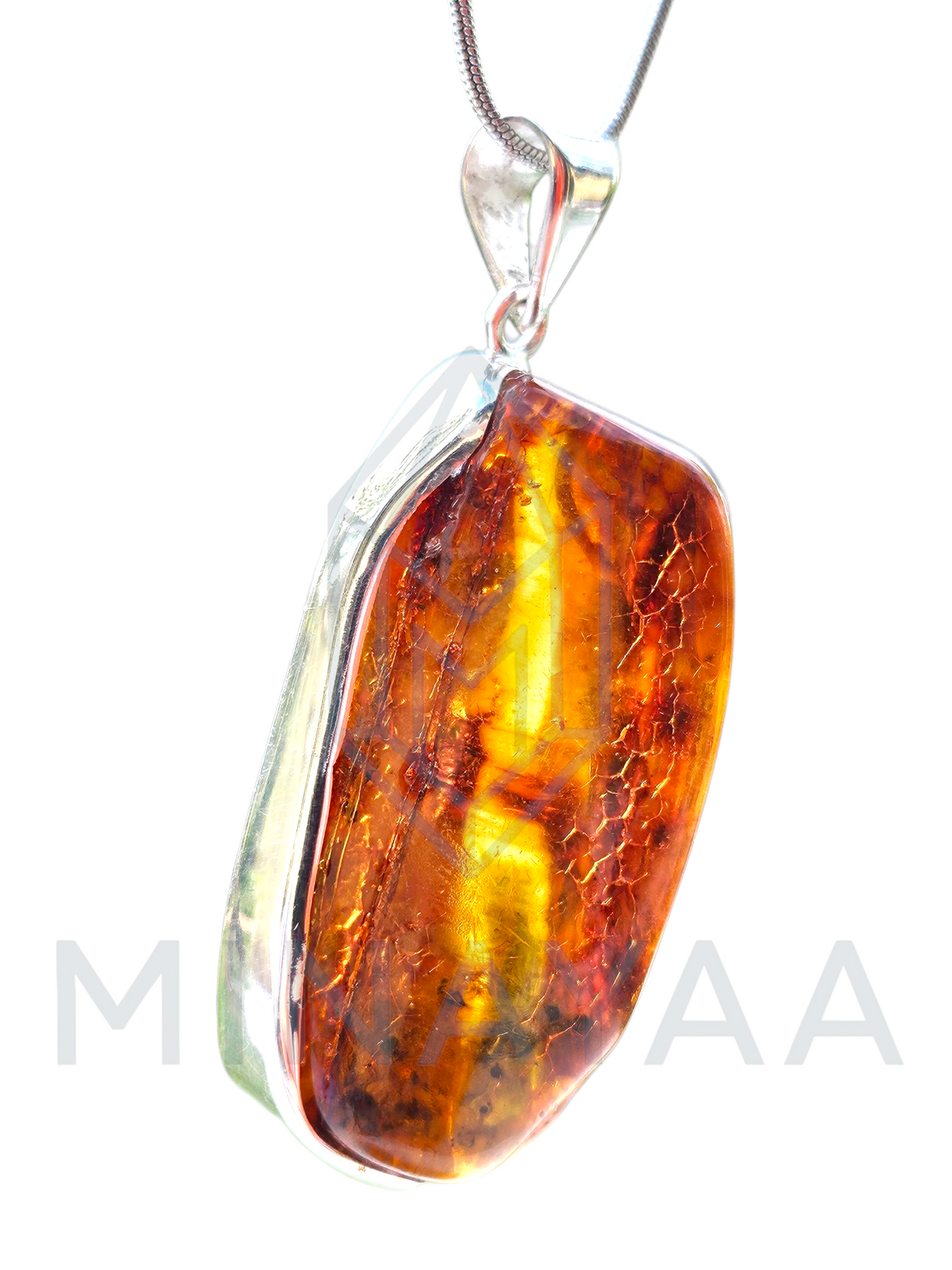 Ambre Baltique sur argent