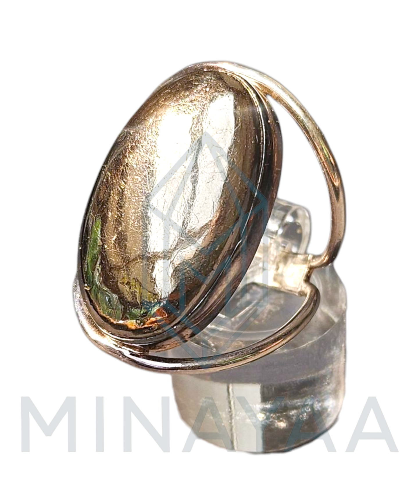 Bague Argent en Pyrite