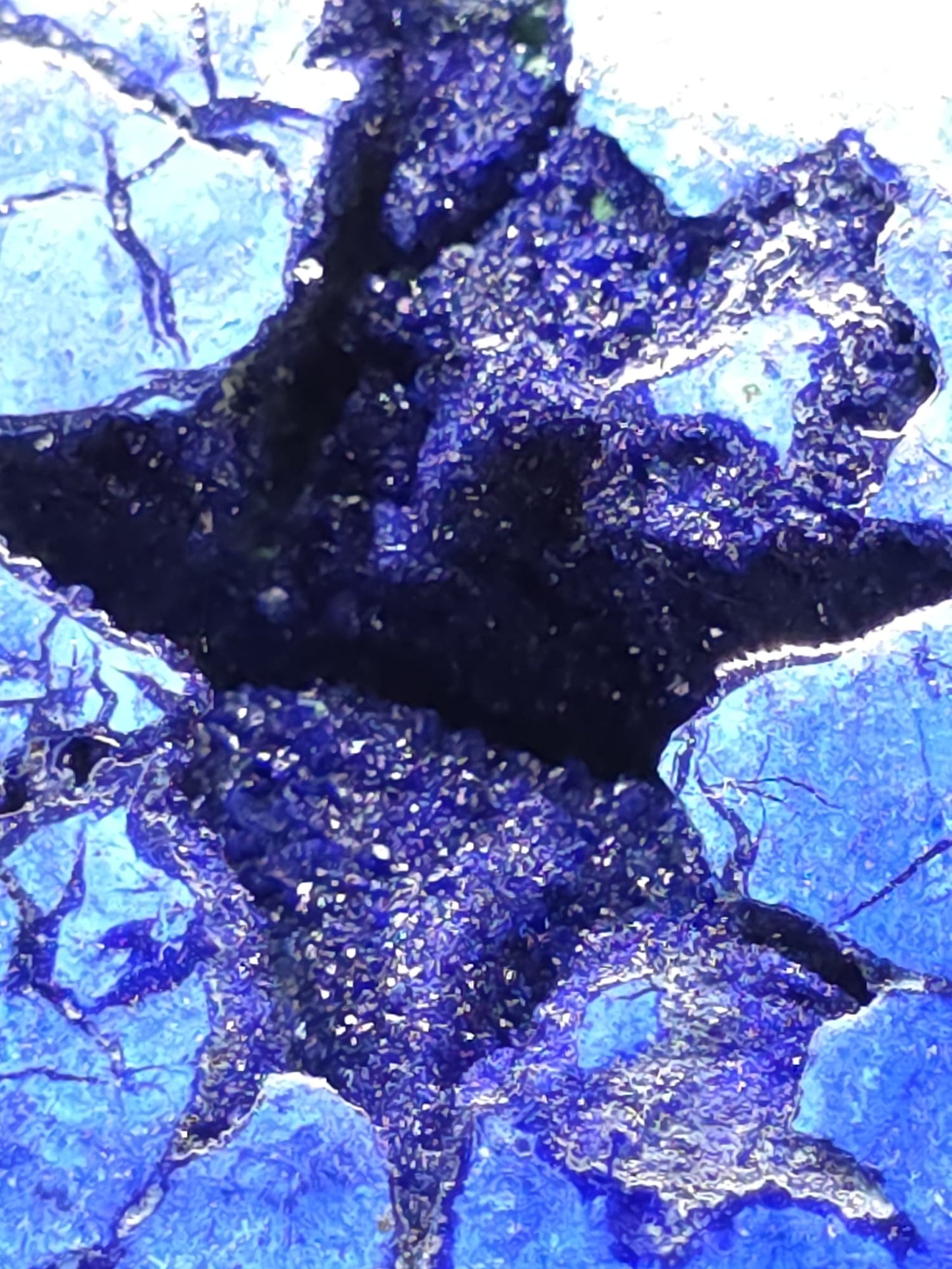 Azurite de Russie – vue de dos
