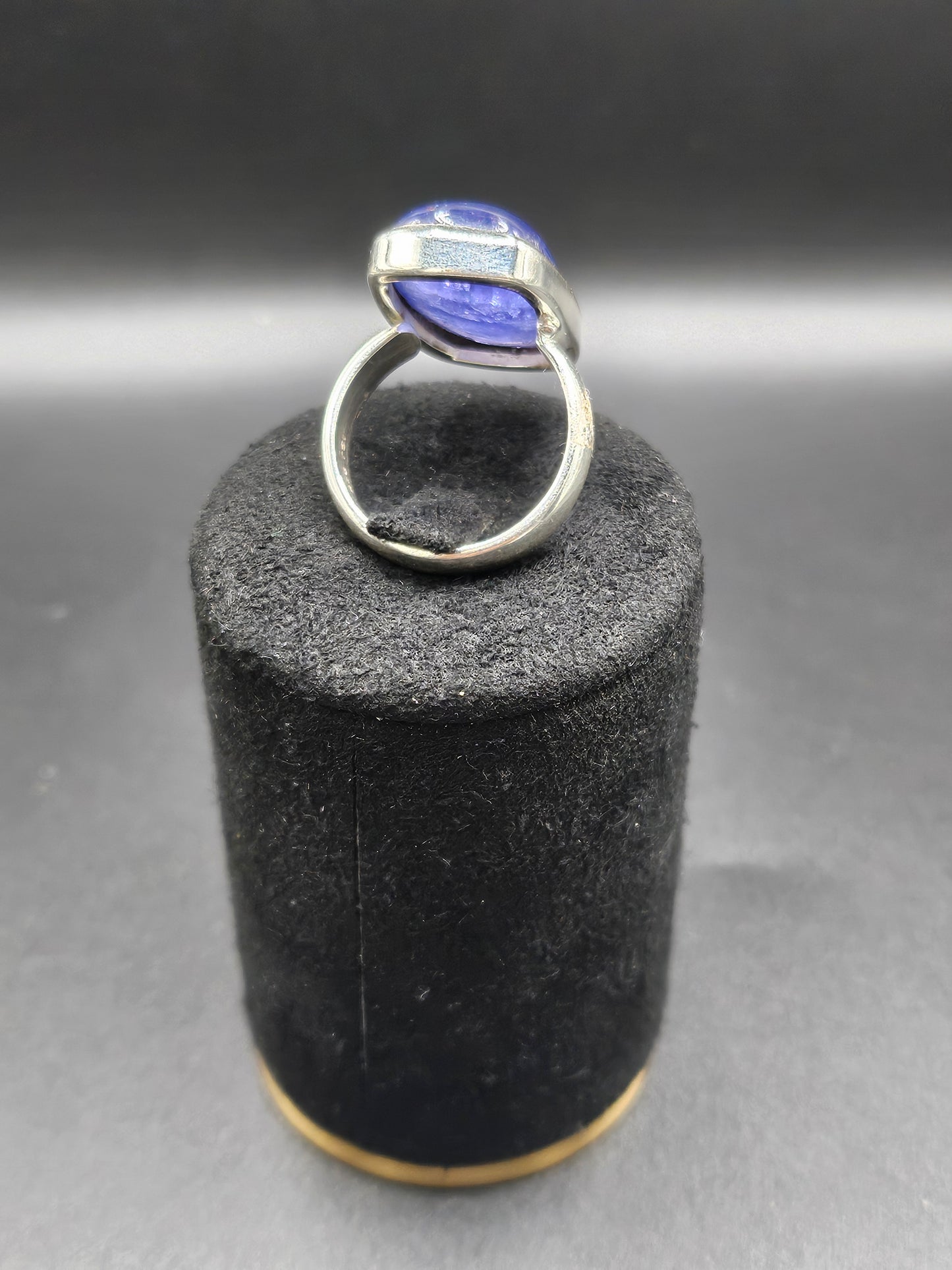 Bague Tanzanite Haute Qualité - Argent Réglable