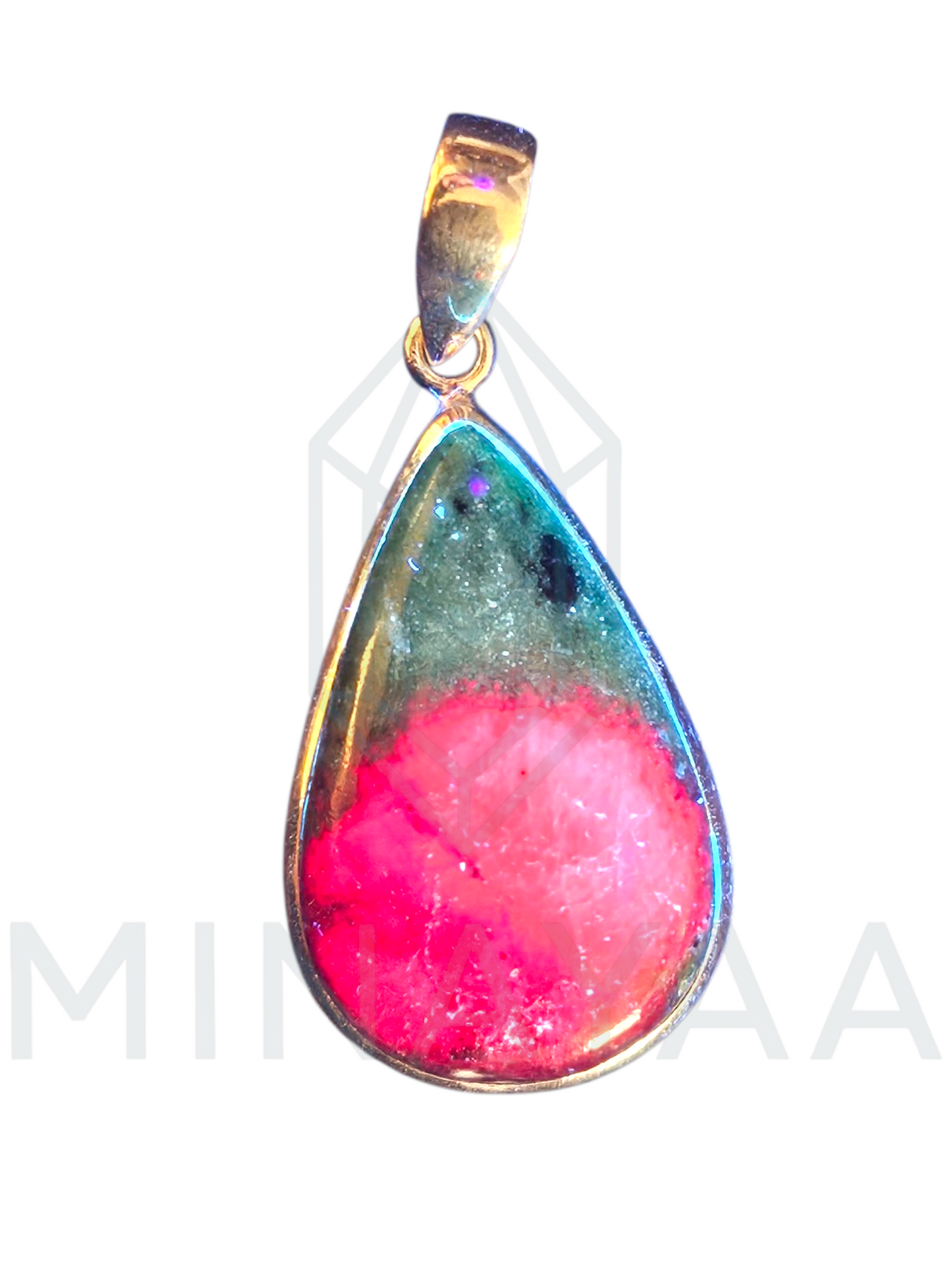 Pendentif Rubis Zoisite sur Argent 925