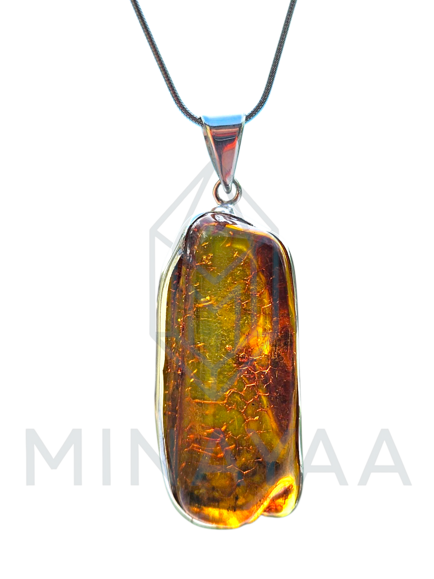 Ambre Baltique sur argent