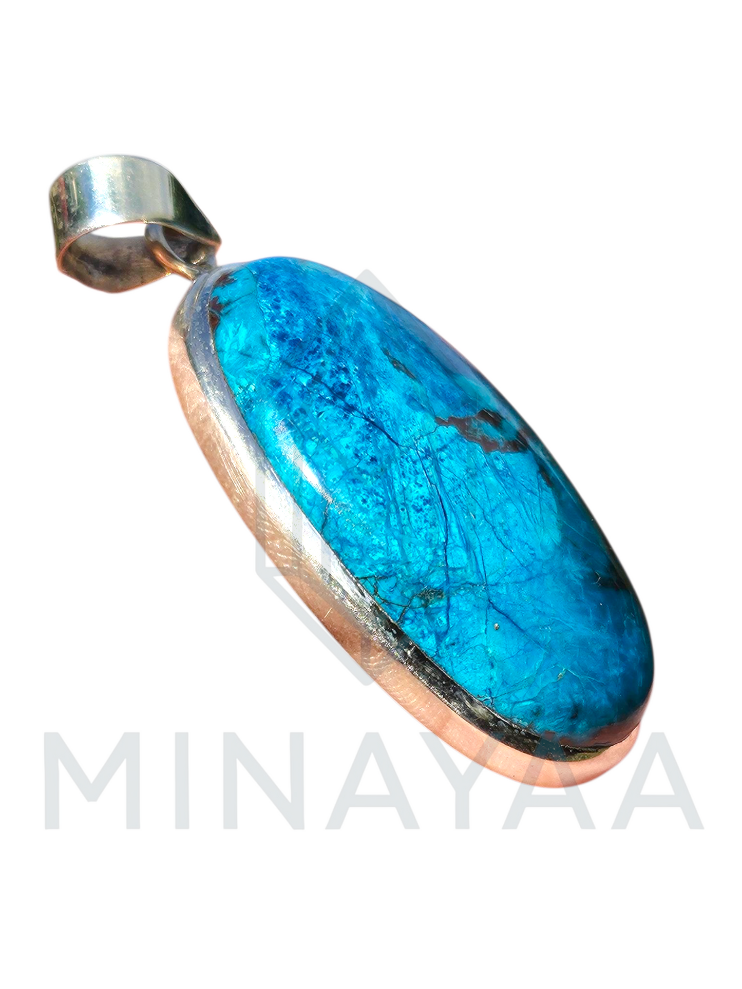 Pendentif Azurite Chrysocolle