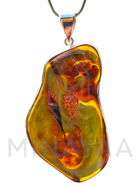 Ambre Baltique sur Argent