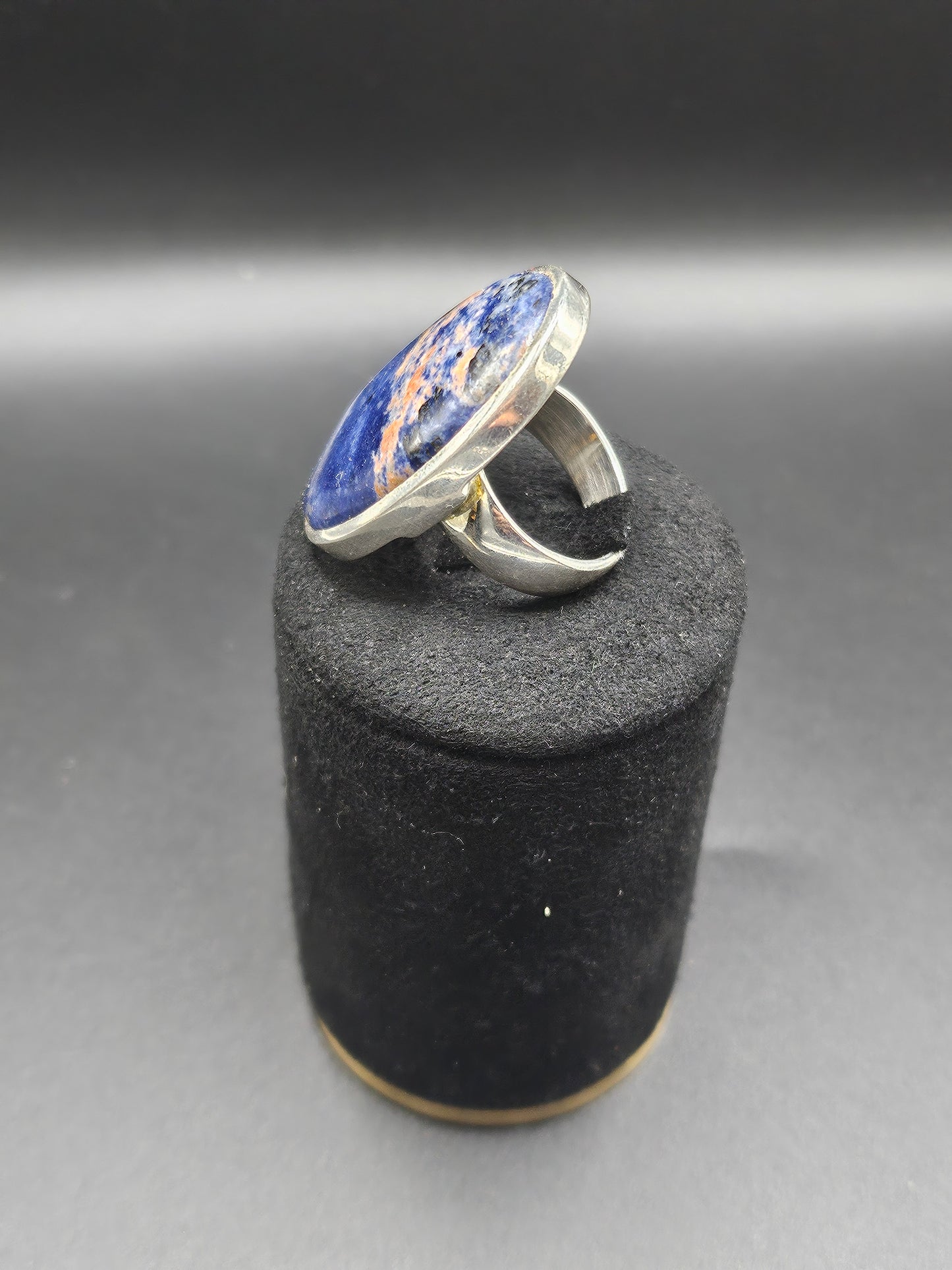 Bague Sodalite - Argent Réglable