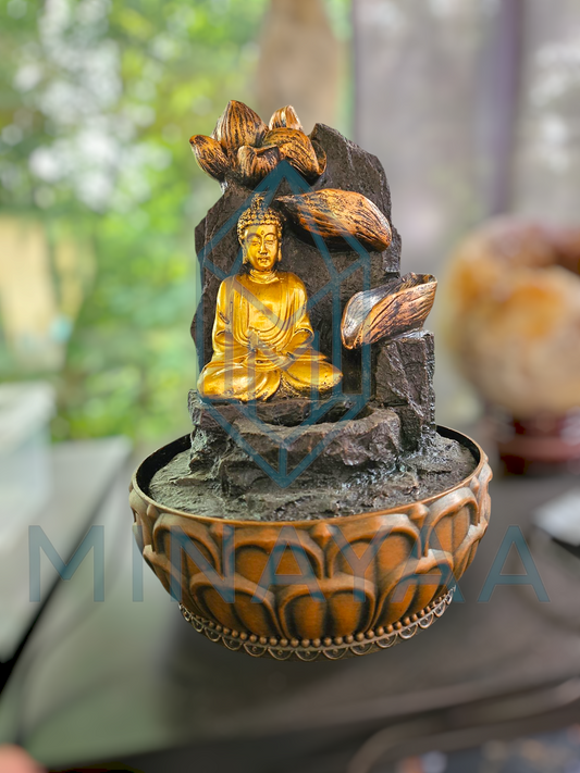 Fontaine à Eau Zen - Lotus avec Bouddha