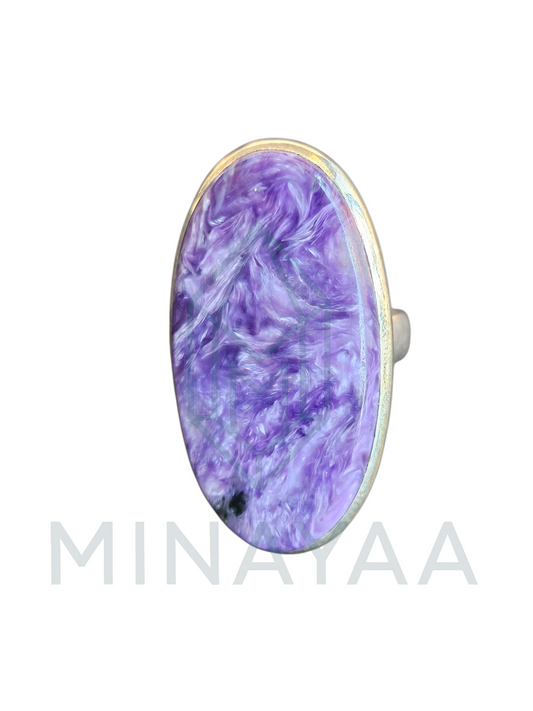 Bague Charoïte sur Argent 925