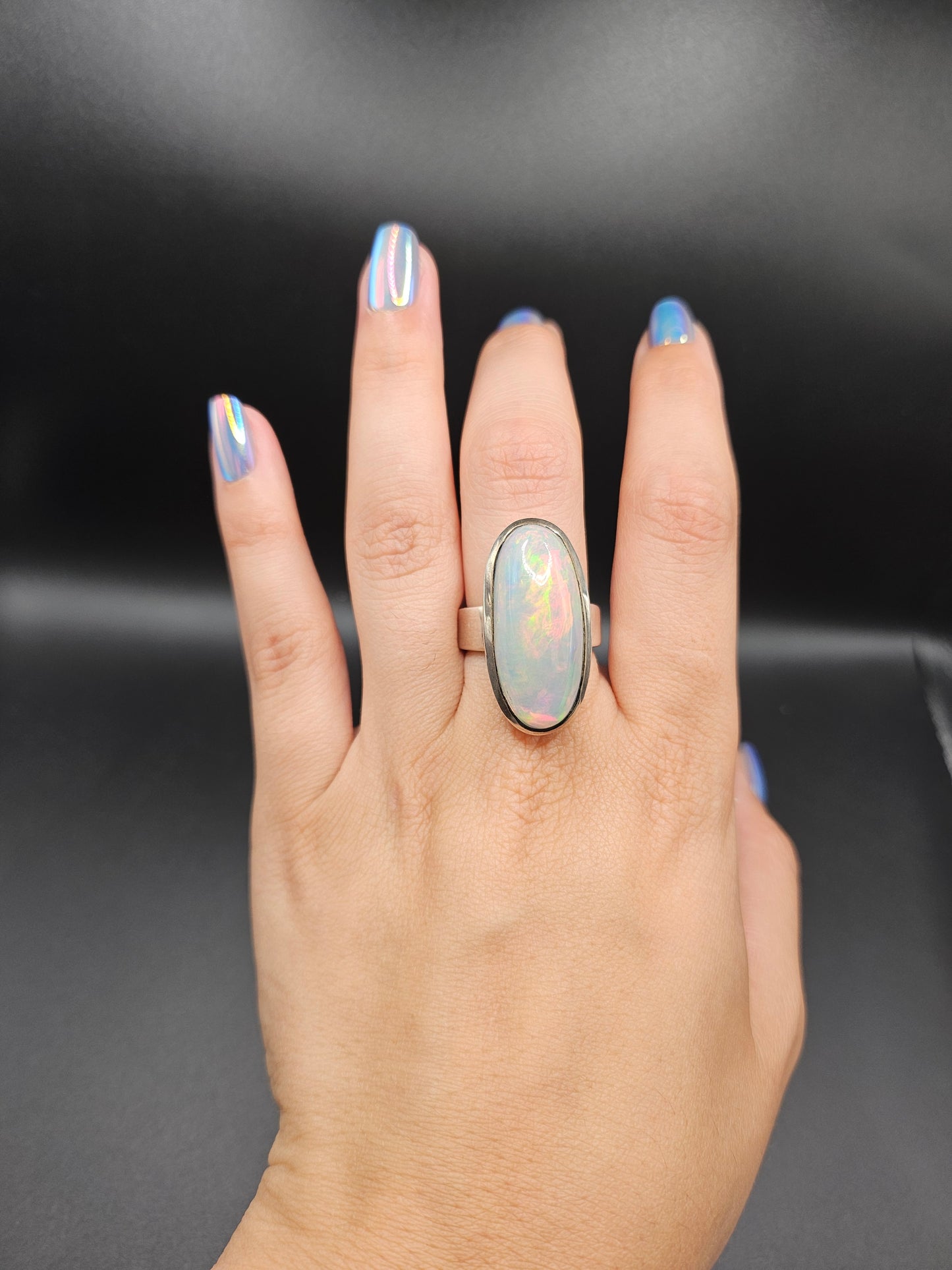 Bague Opale 23 Carats - Argent