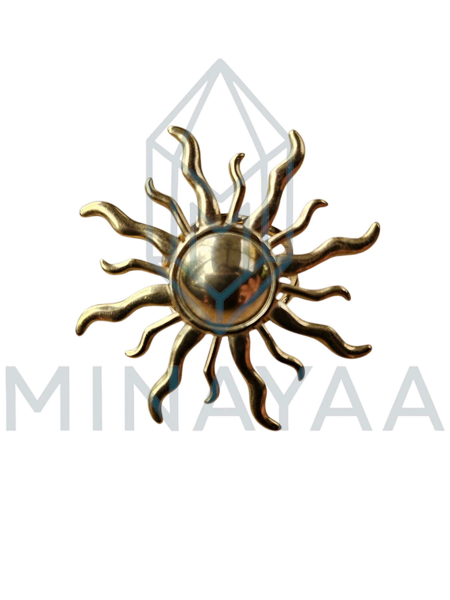 Bague Soleil Acier inoxydable
