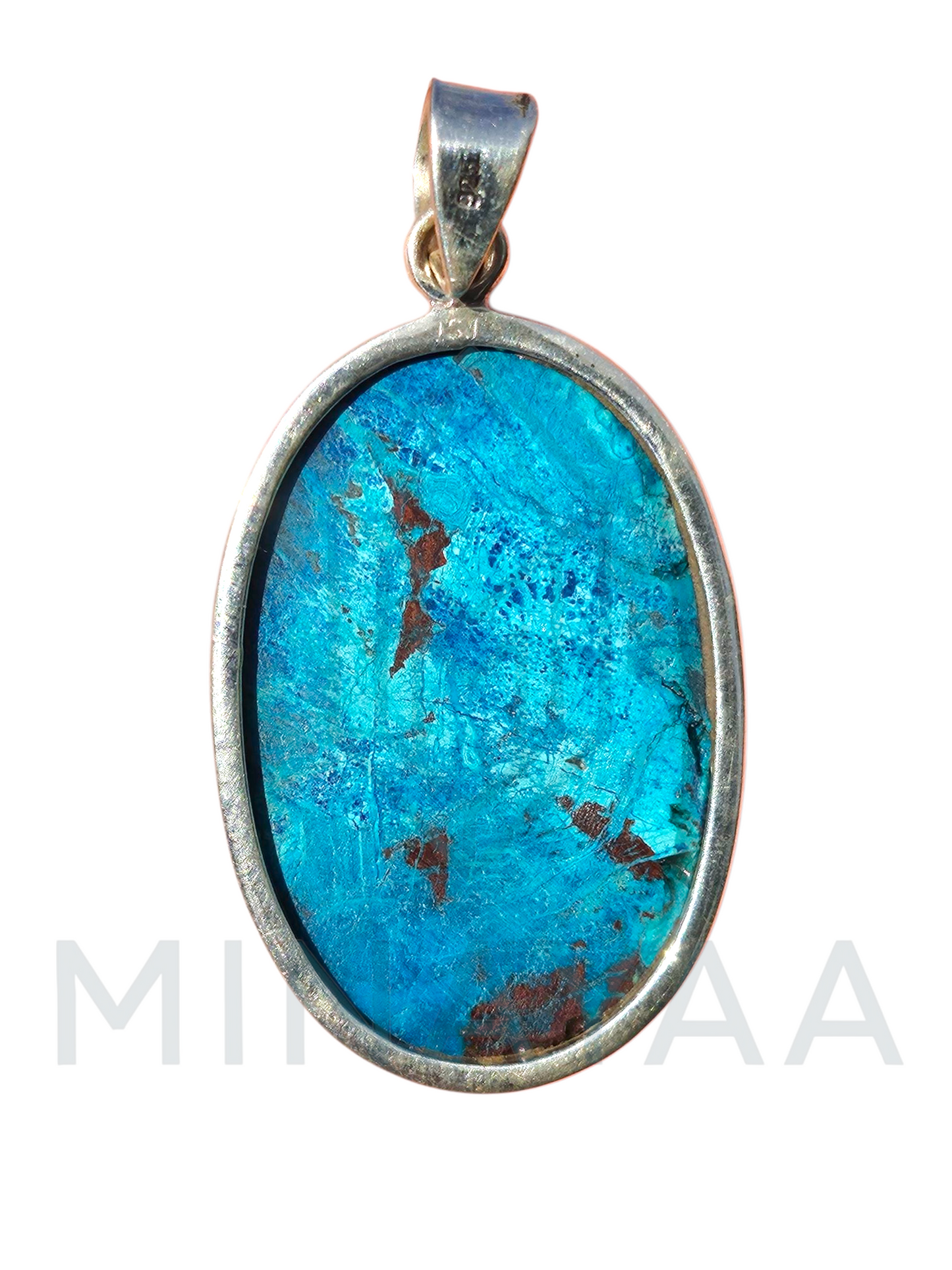 Pendentif Azurite Chrysocolle