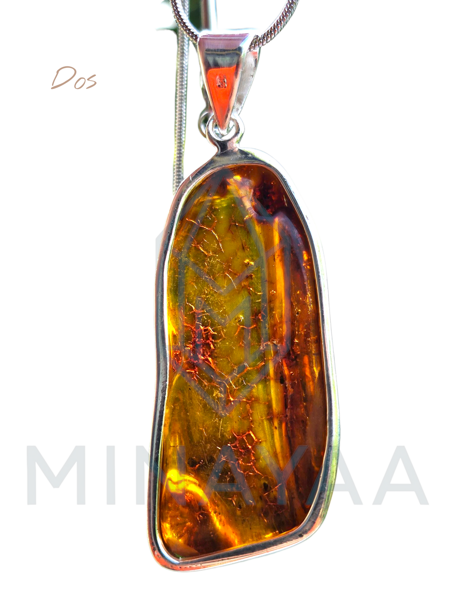 Ambre Baltique sur argent
