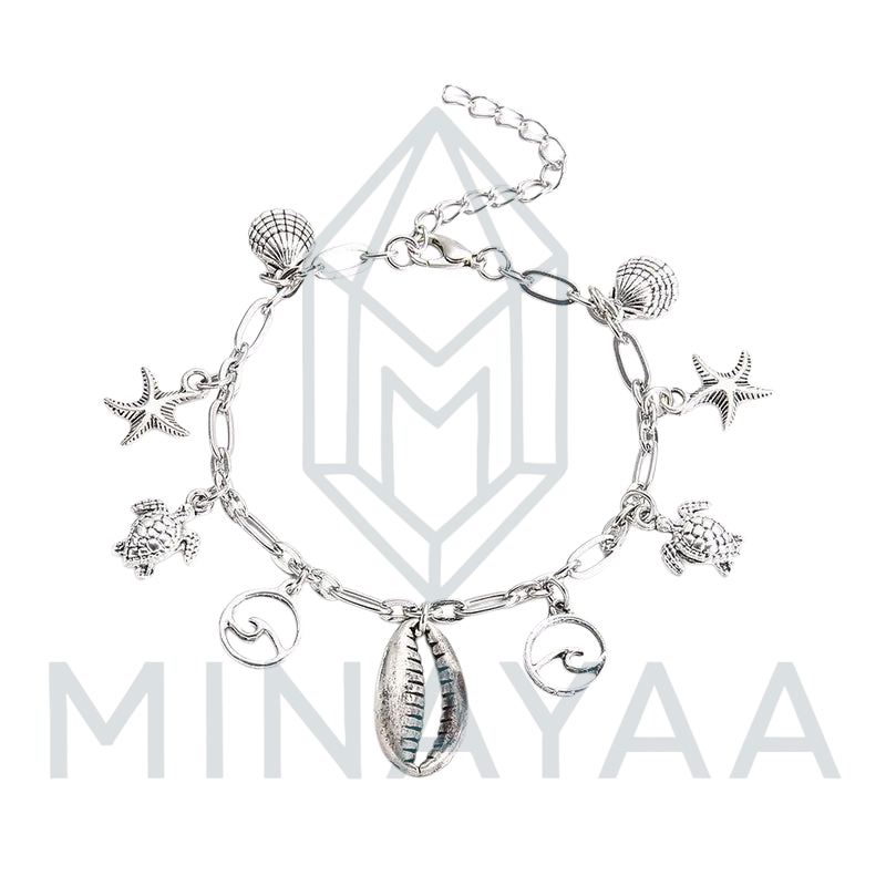 Bracelet de cheville Cauri Breloque