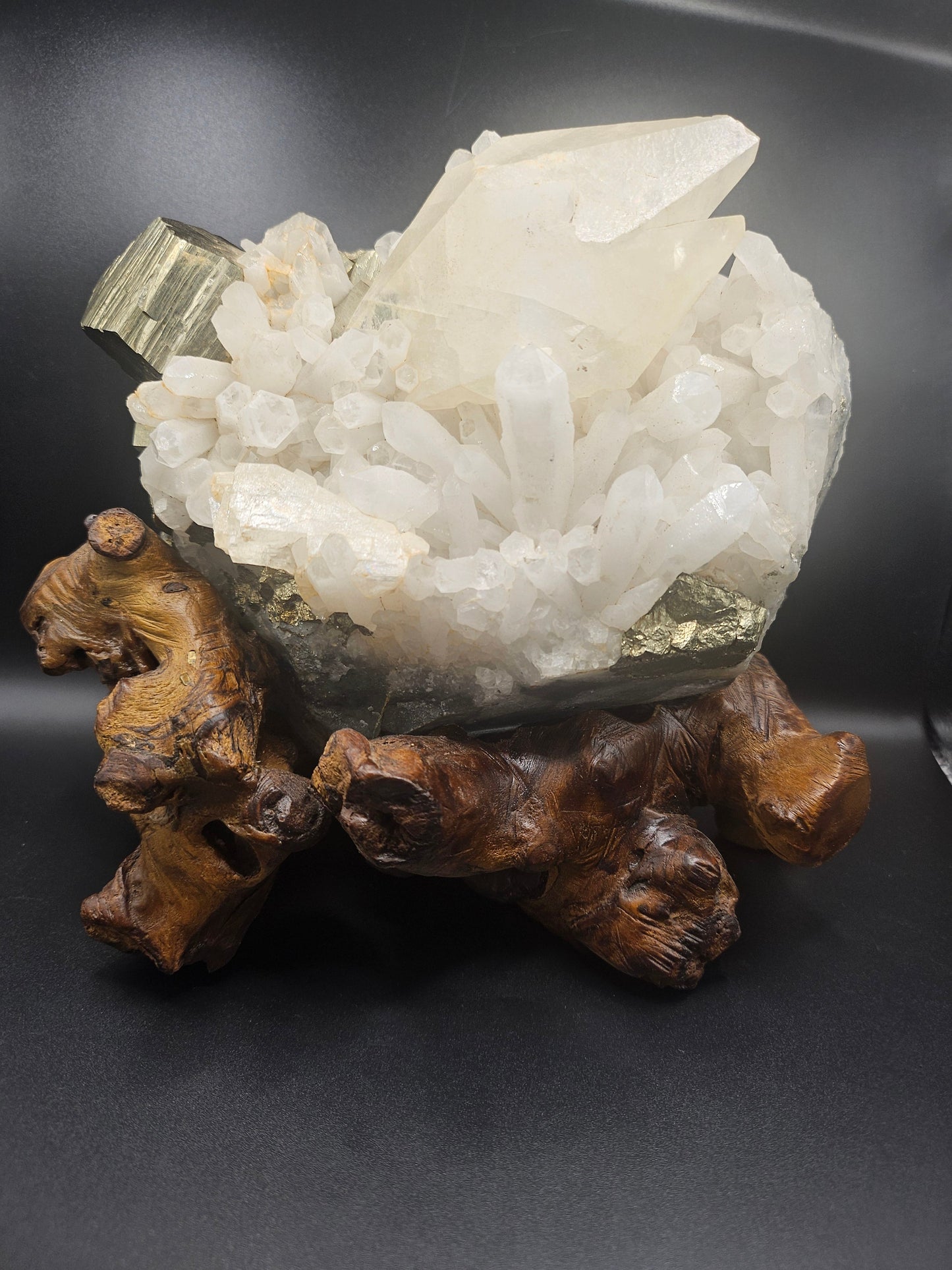 Pyrite & Calcite — Spécimen Naturel de Collection | 1,784 kg | Pièce Unique