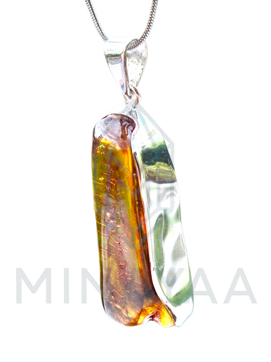 Ambre Baltique sur argent