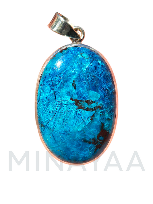 Pendentif Azurite Chrysocolle