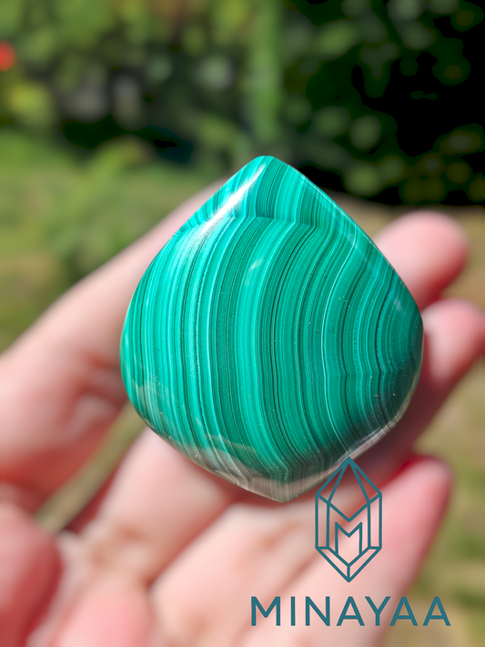 Pendentif Malachite AAA du Congo