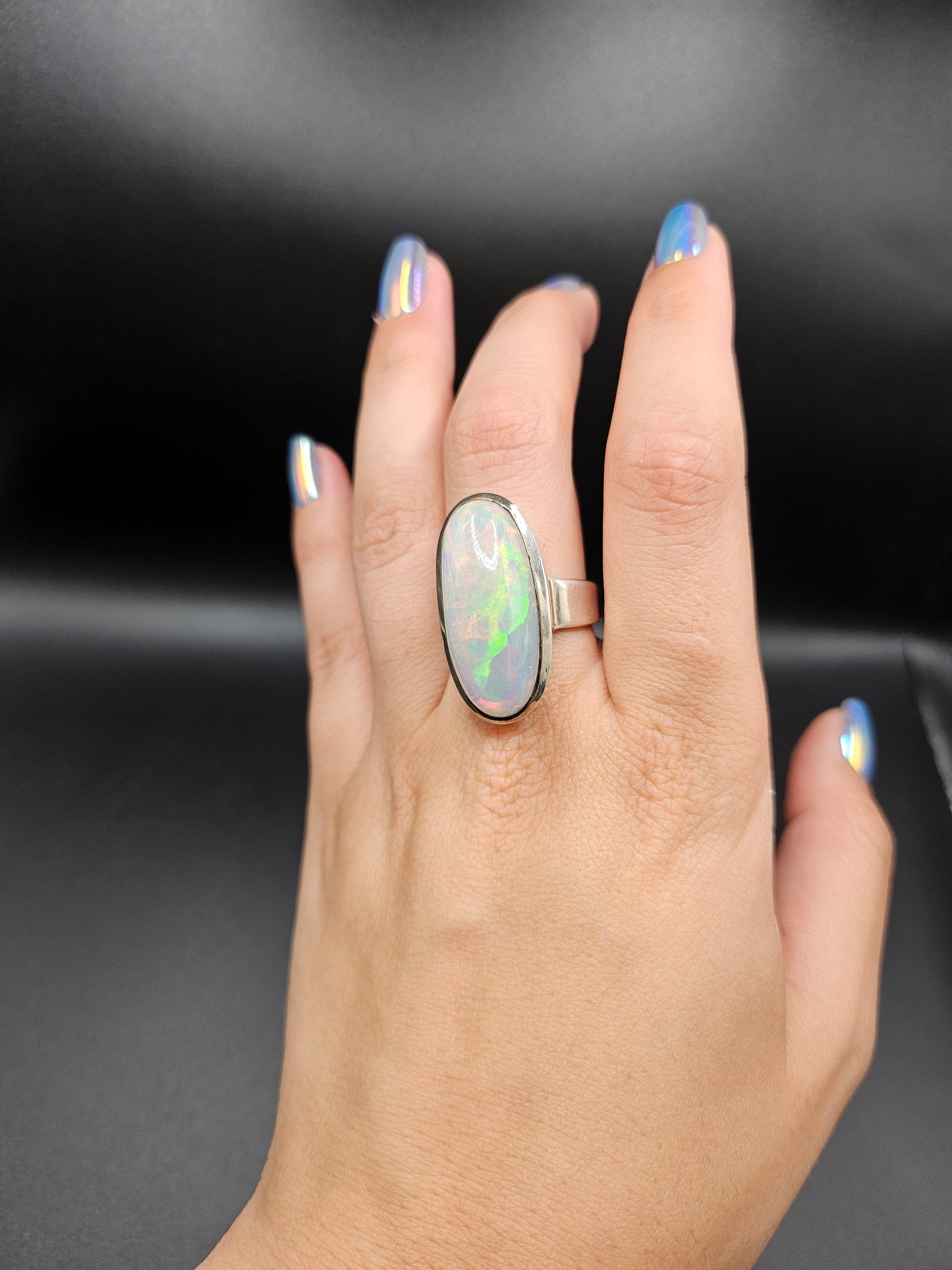 Bague Opale 23 Carats - Argent