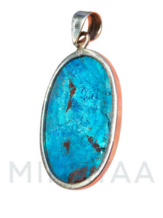Pendentif Azurite Chrysocolle