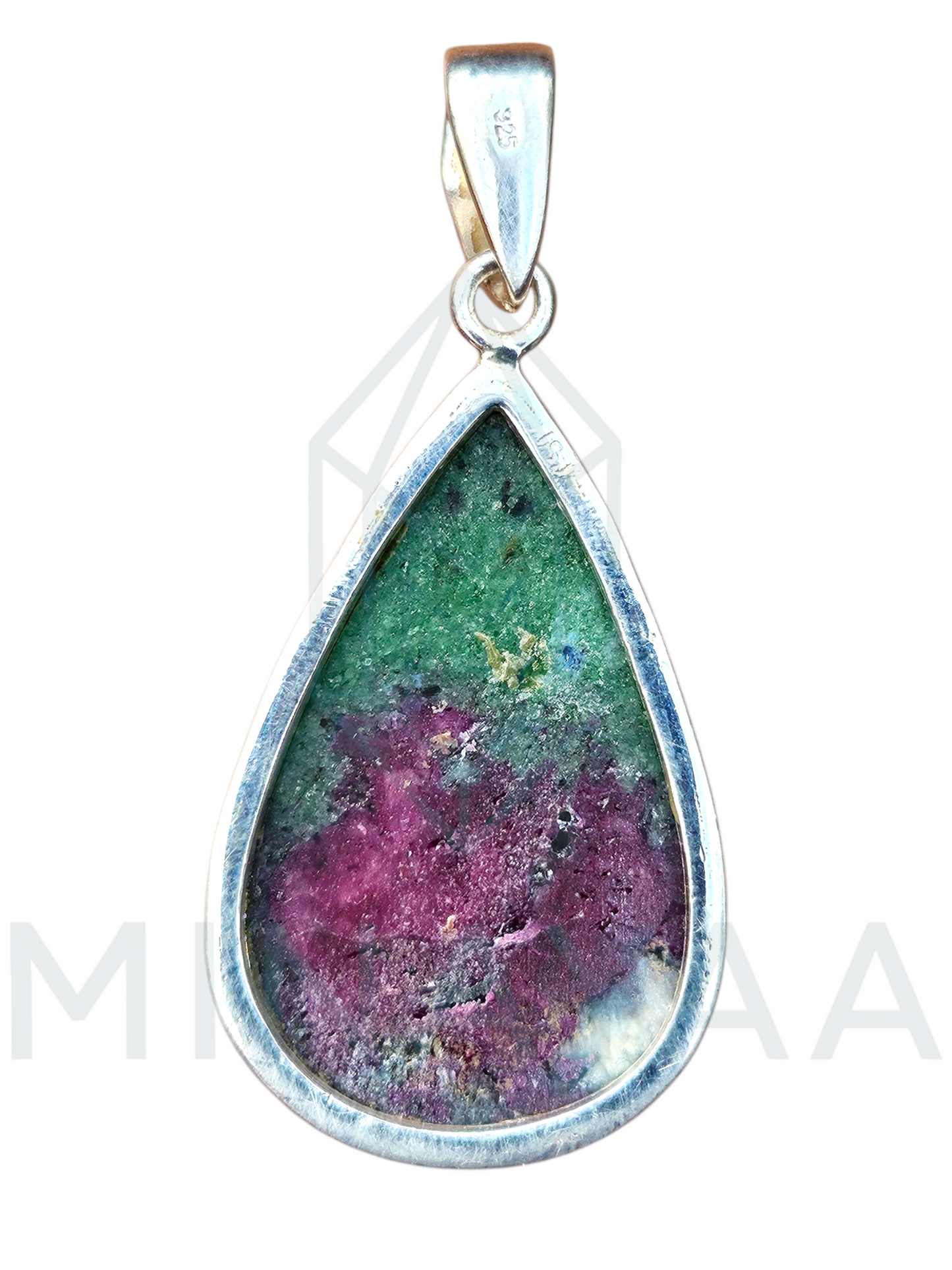 Pendentif Rubis Zoisite sur Argent 925