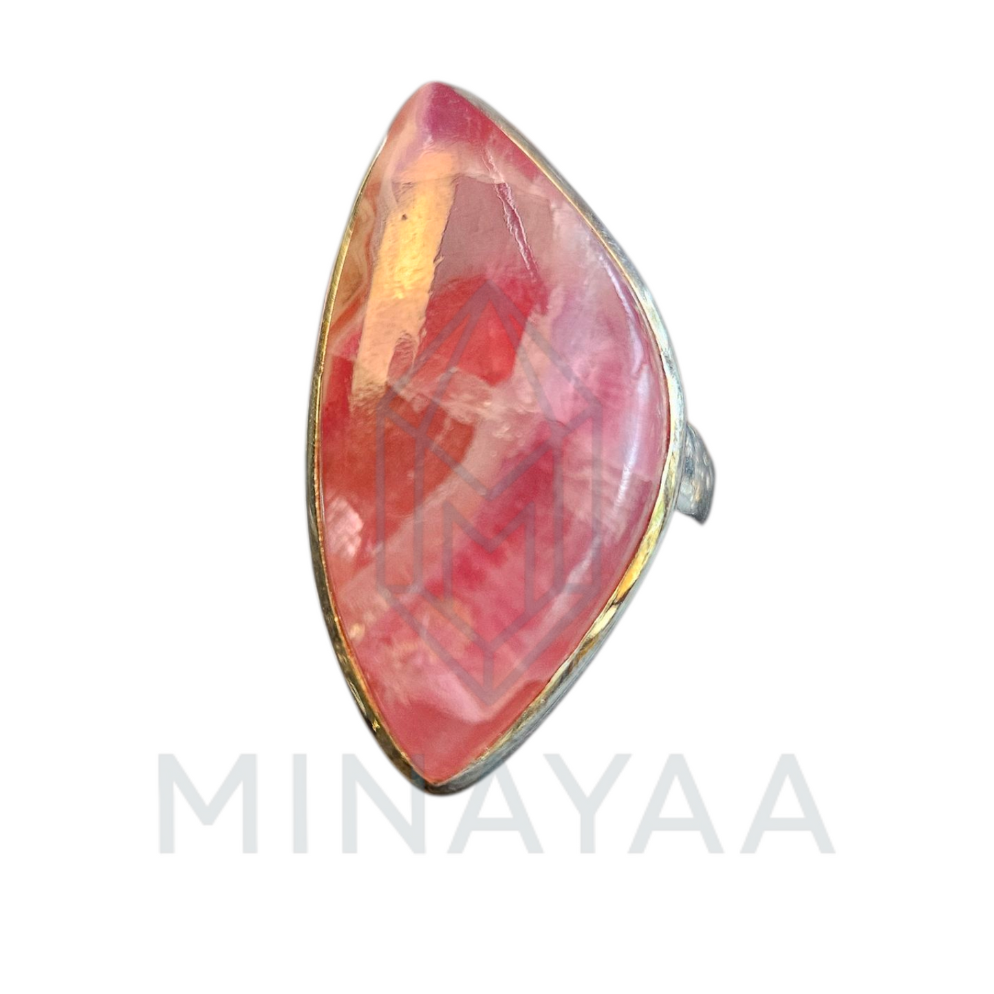 Bague Cobalto-calcite en Argent