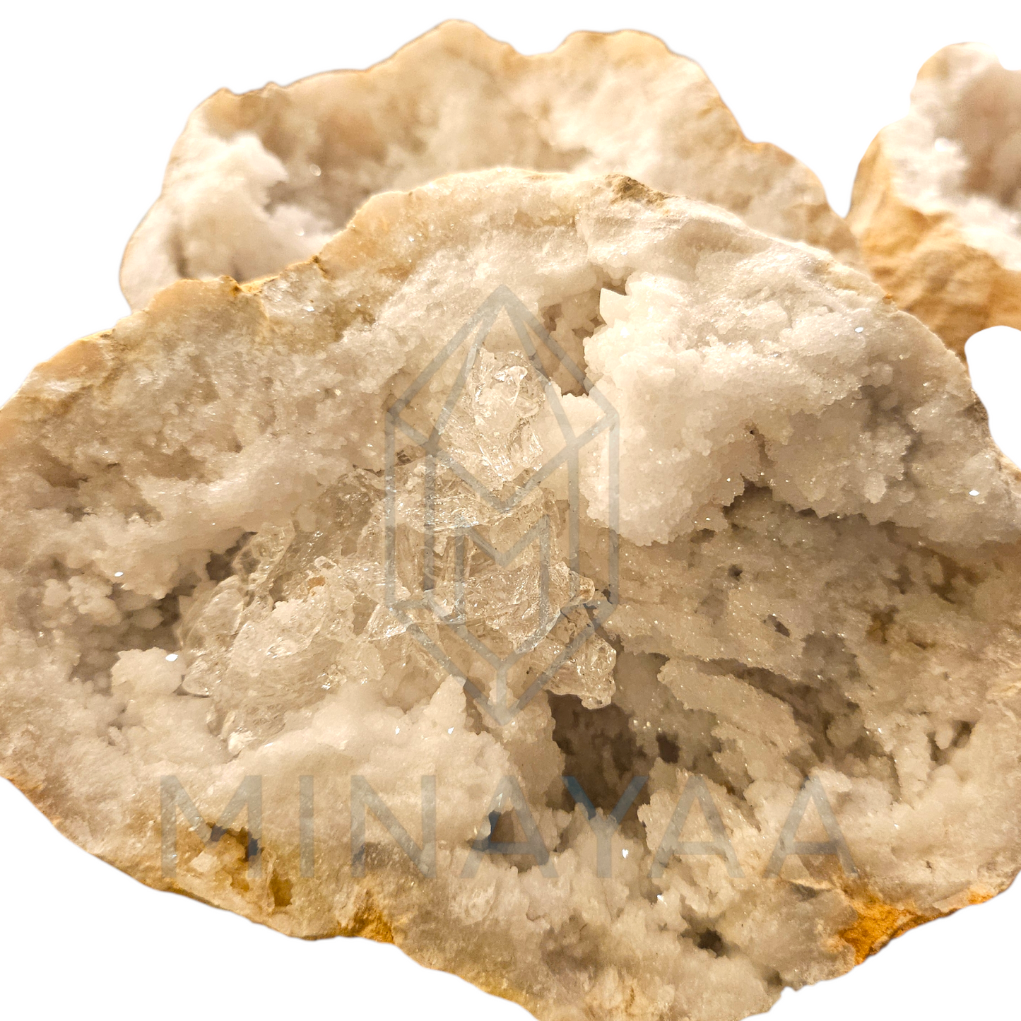 Géode de Cristal de Roche du Maroc - Géode complète Aléatoire