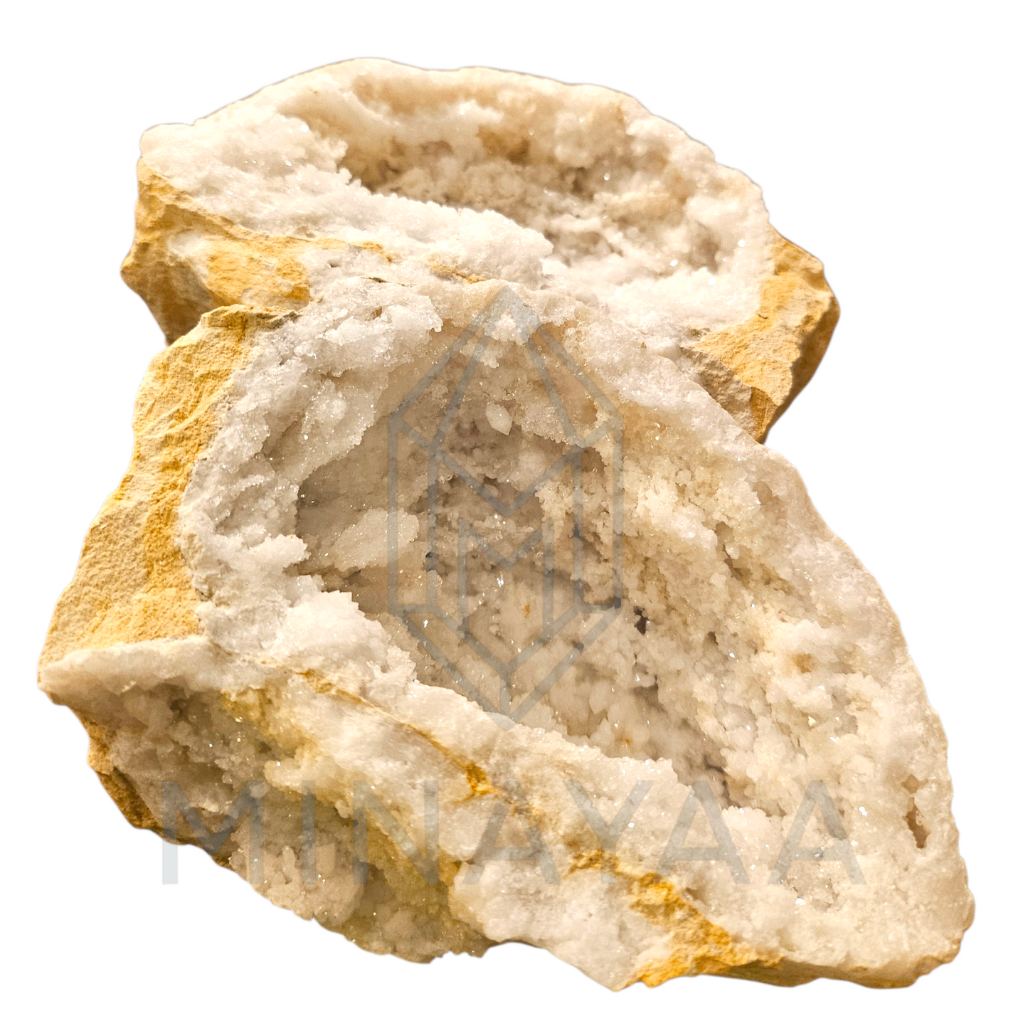 Géode de Cristal de Roche du Maroc - Géode complète Aléatoire