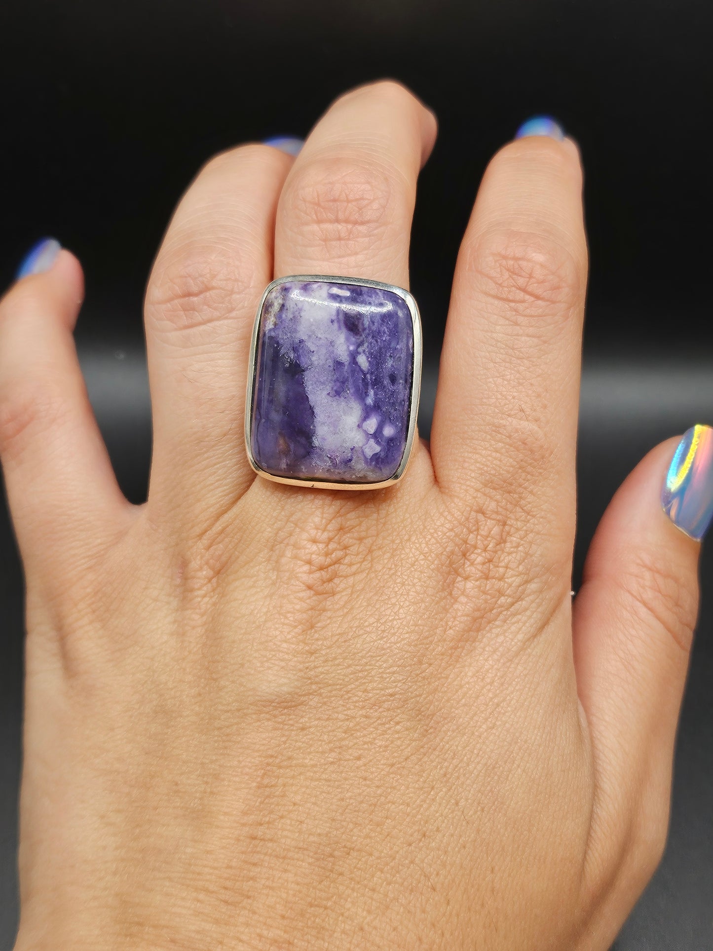 Bague Tiffany Stone - Argent Réglable