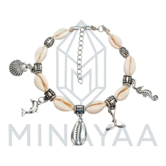 Bracelet de cheville Cauri Breloque